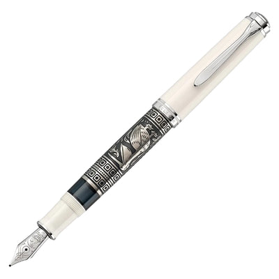 Pelikan M910 Toledo Fountain Pen - White GT (Special Edition) 1