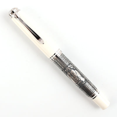 Pelikan M910 Toledo Fountain Pen - White GT (Special Edition) 6