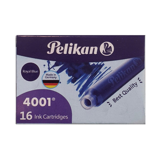 Pelikan Small Ink Cartridge Pack of 16 - Royal Blue