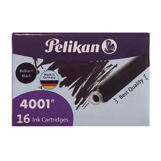Pelikan Small Ink Cartridge Pack of 16 - Brilliant Black