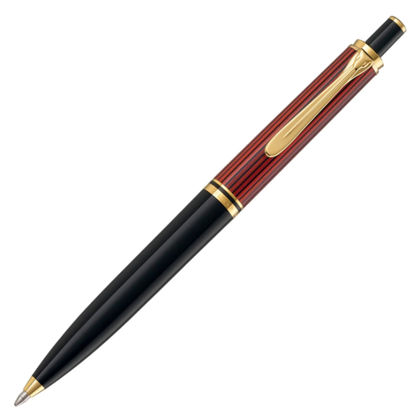 Pelikan Souveran K400 Ball Pen - Black Red GT
