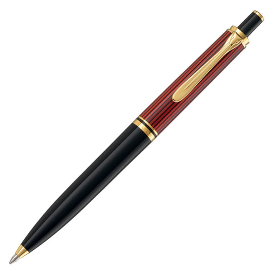 Pelikan Souveran K400 Ball Pen - Black Red GT