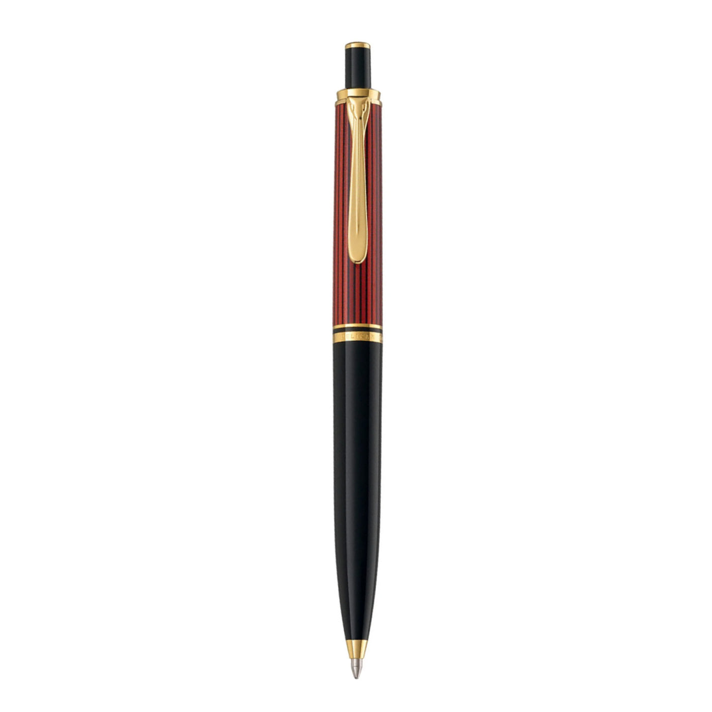Pelikan Souveran K400 Ball Pen - Black Red GT