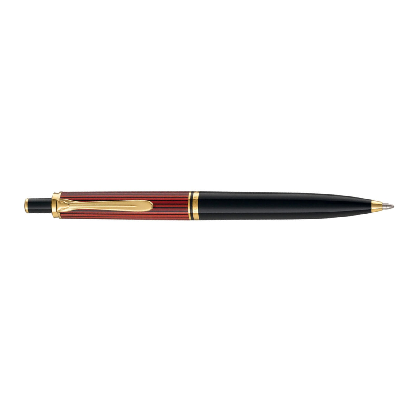 Pelikan Souveran K400 Ball Pen - Black Red GT