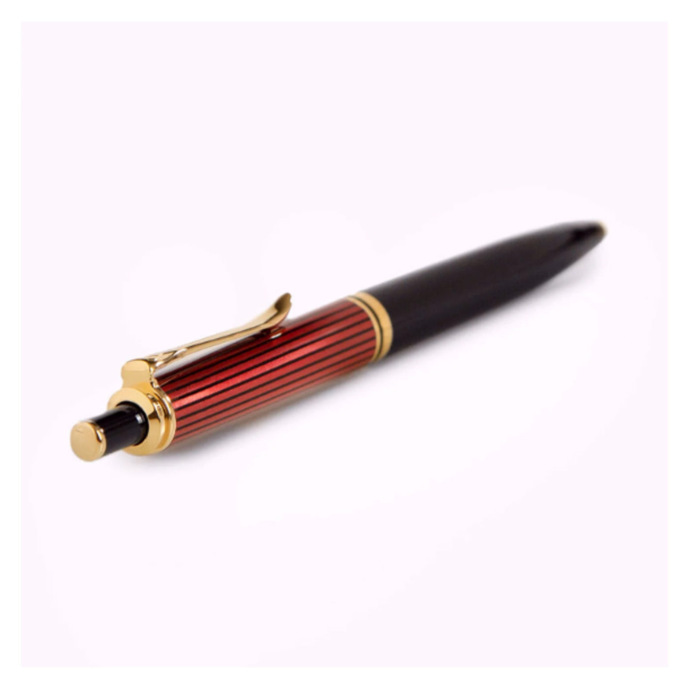 Pelikan Souveran K400 Ball Pen - Black Red GT