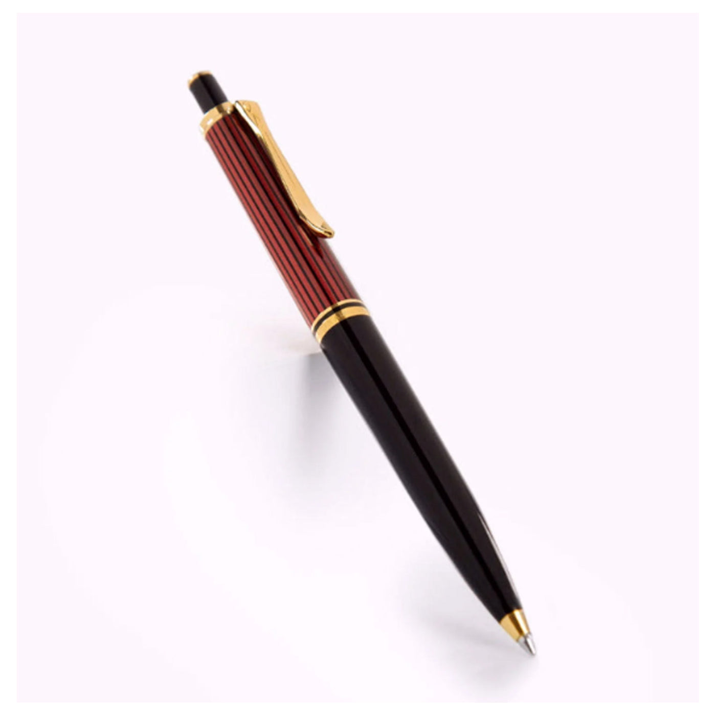 Pelikan Souveran K400 Ball Pen - Black Red GT