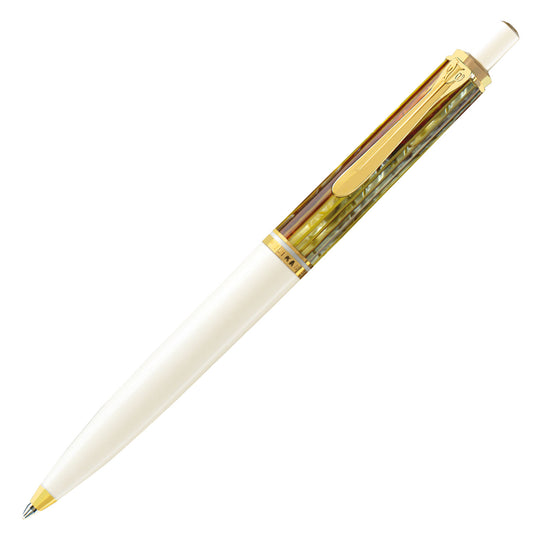 Pelikan Souveran K400 Ball Pen - White Tortoiseshell GT (Special Edition)