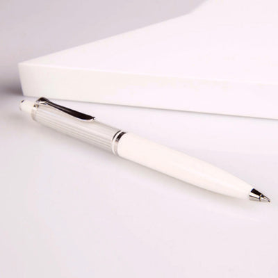Pelikan Souveran K405 Ball Pen - Silver White CT