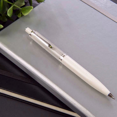Pelikan Souveran K405 Ball Pen - Silver White CT