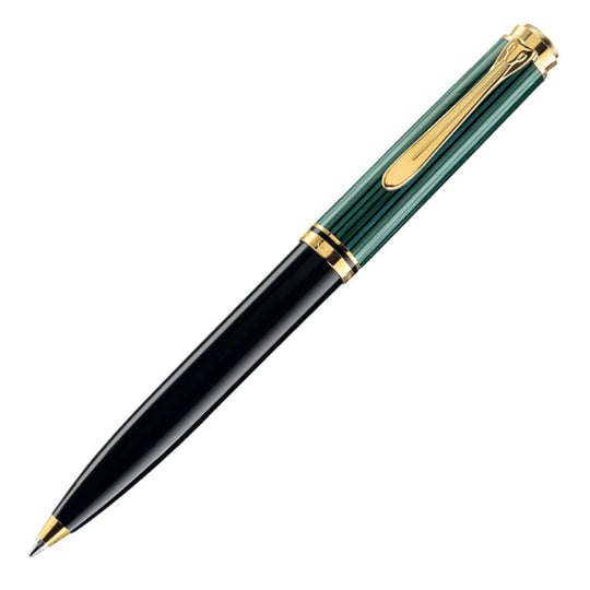 Pelikan Souveran K600 Ball Pen - Black Green GT