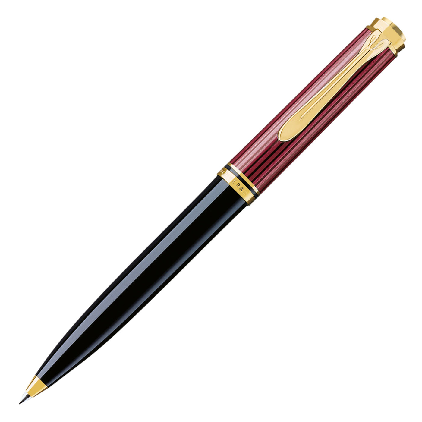 Pelikan Souveran K800 Ball Pen - Black Red GT 1