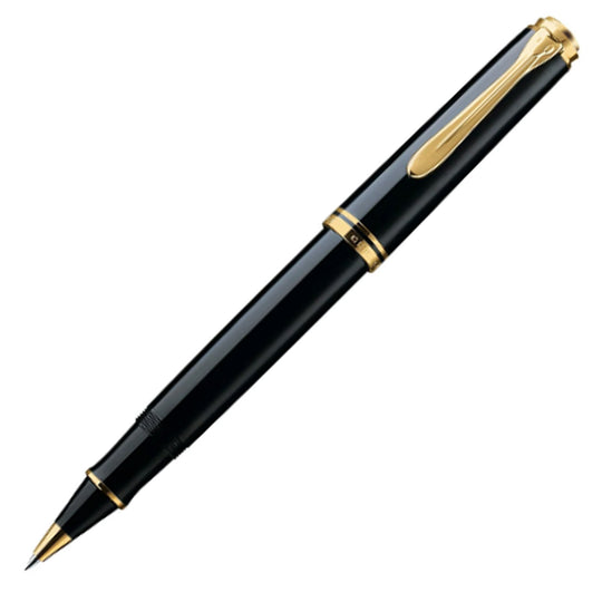 Pelikan Souveran R400 Roller Ball Pen - Black GT