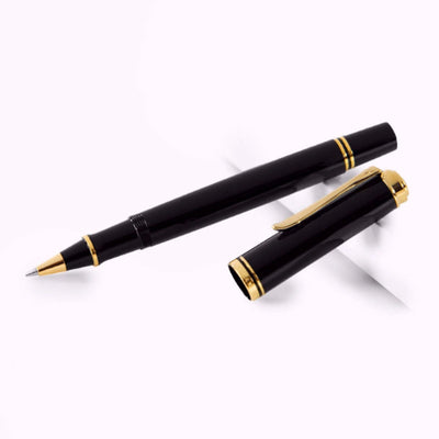 Pelikan Souveran R400 Roller Ball Pen - Black GT