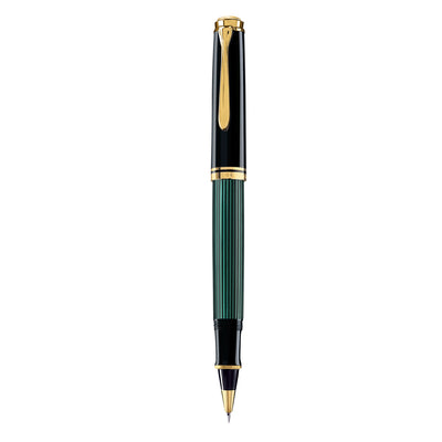 Pelikan Souveran R400 Roller Ball Pen Black Green GT 2