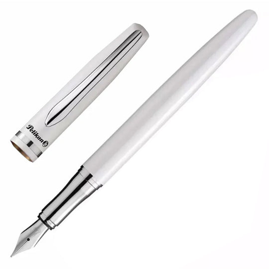 Pelikan Jazz Elegance Fountain Pen - Pearl White CT
