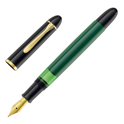 Pelikan M120 Fountain Pen, Green Black (Special Edition) - Steel Nib