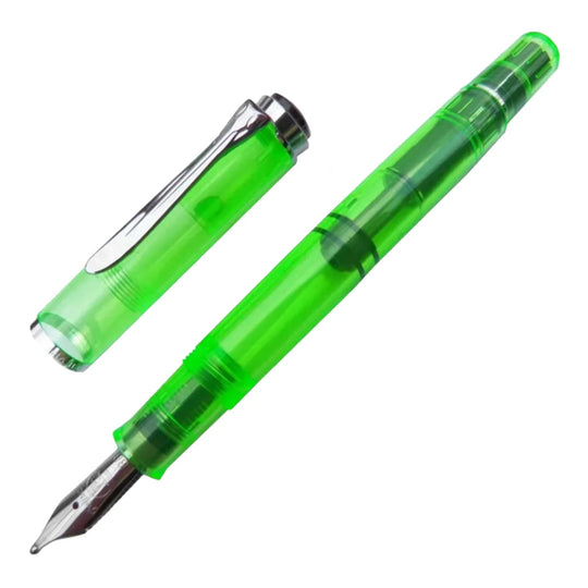 Pelikan M205 Fountain Pen, Duo - Highlighter - Green (Special Edition) - Steel Nib