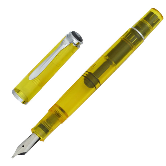Pelikan M205 Fountain Pen, Duo - Highlighter - Yellow (Special Edition) - Steel Nib