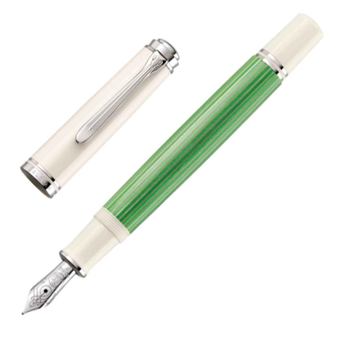 Pelikan M605 Green White Fountain Pen |Shop Online at Makoba | Pelikan