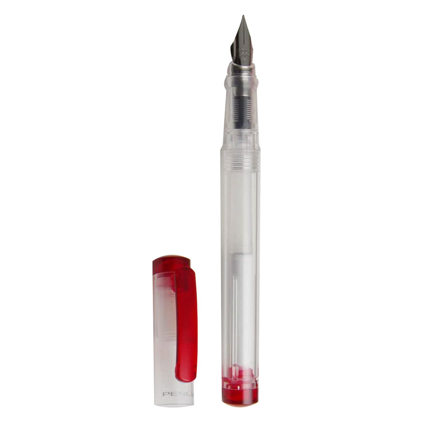 Penlux Junior Fountain Pen - Clear Red 2