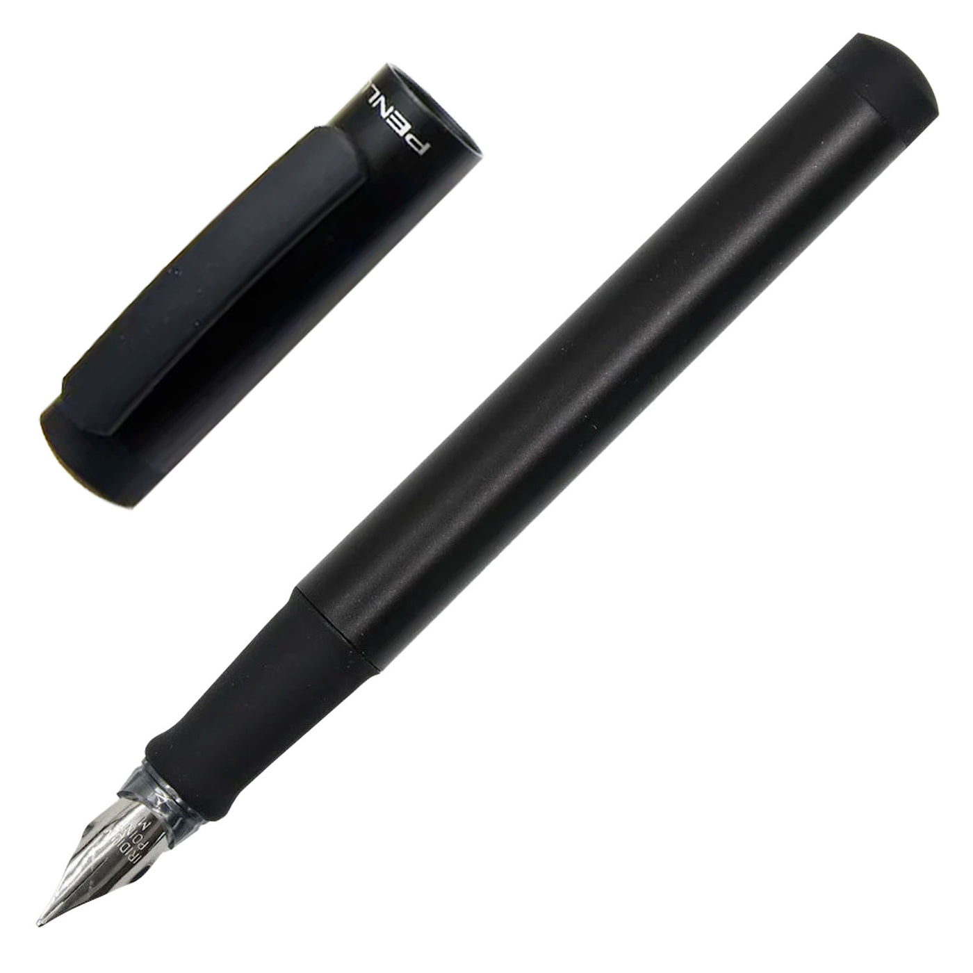 Penlux Junior Fountain Pen - Metallic Black 1
