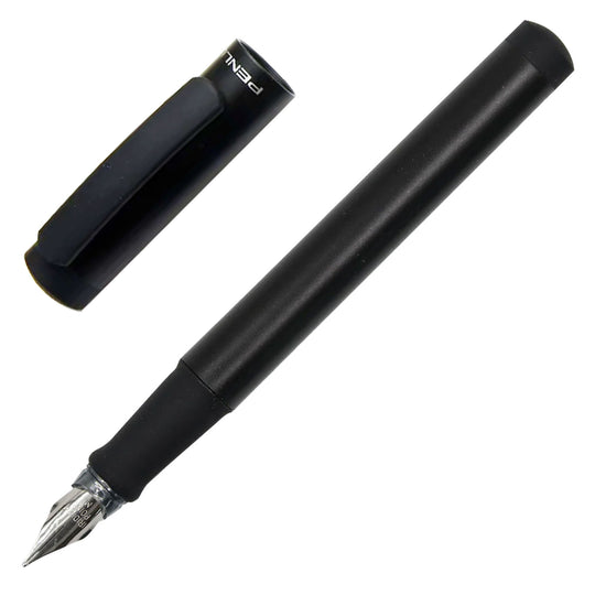 Penlux Junior Fountain Pen - Metallic Black