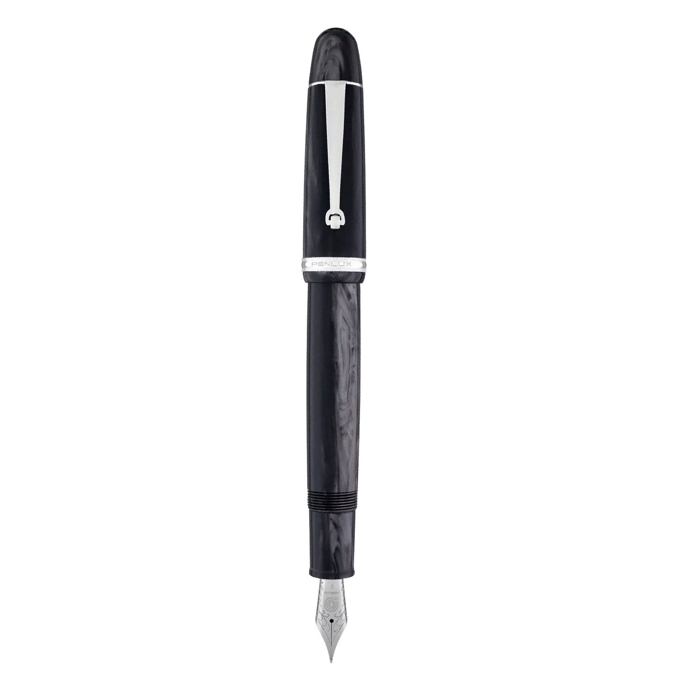 Penlux Masterpiece Grande 14K Fountain Pen - Black Wave 2