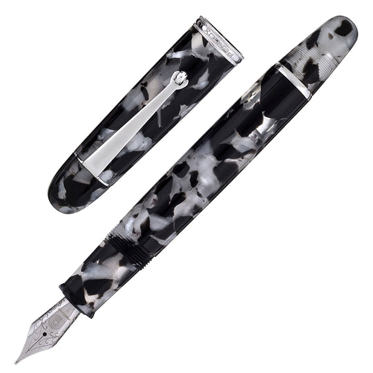 Penlux Masterpiece Grande Fountain Pen - Koi Black & White