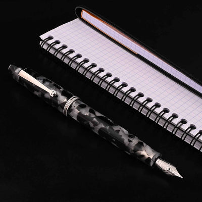 Penlux Masterpiece Grande Fountain Pen - Koi Black & White 9