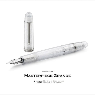 Penlux Masterpiece Grande Fountain Pen - Snowflake (Limited Edition) 1