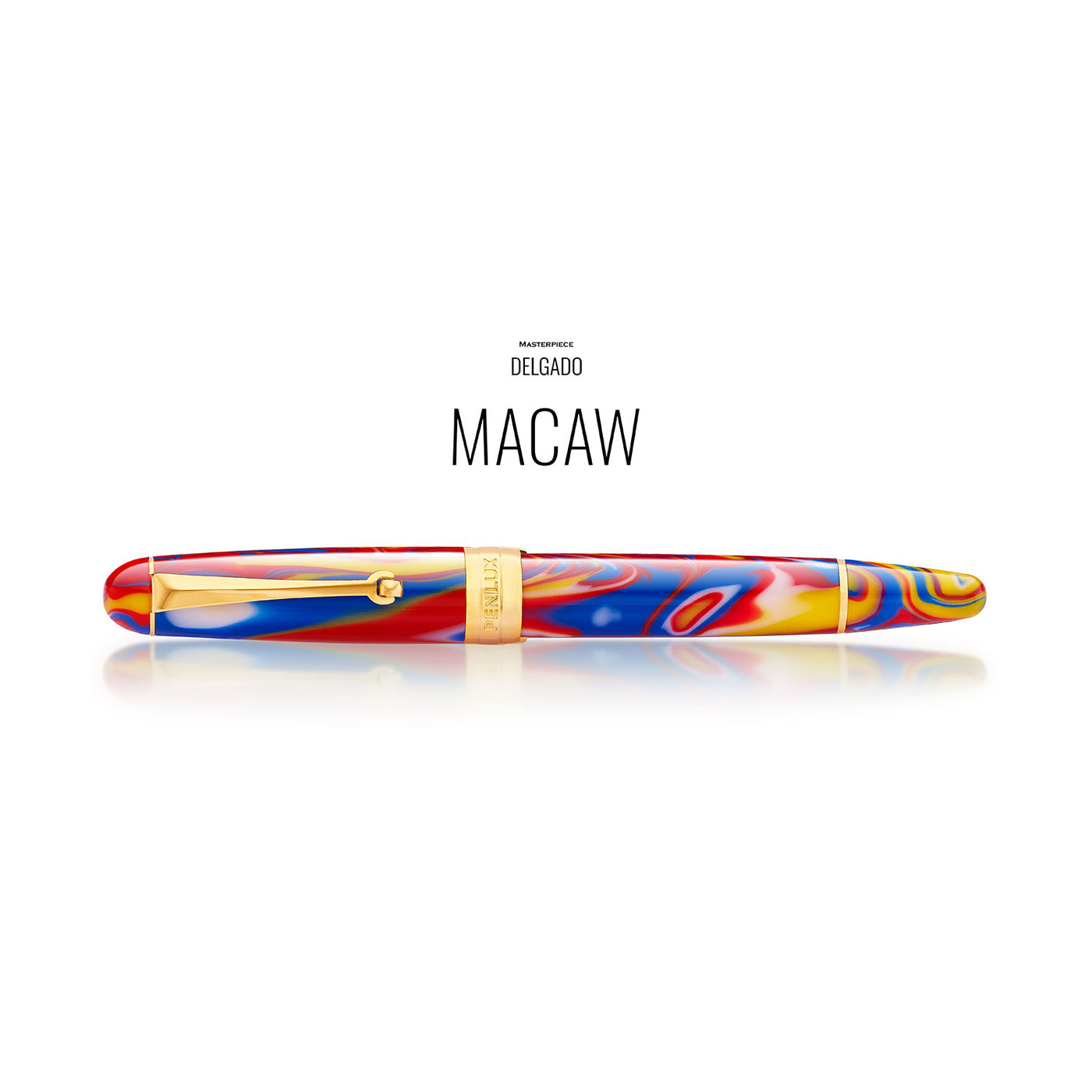 Penlux Masterpiece Delgado Fountain Pen - Macaw 5