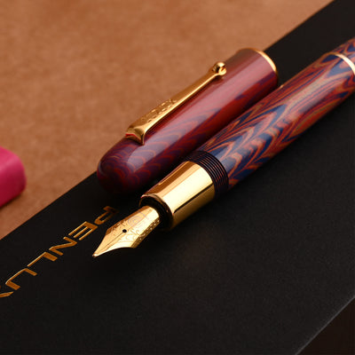 Penlux Elite Ebonite Fountain Pen - Sunset GT 8