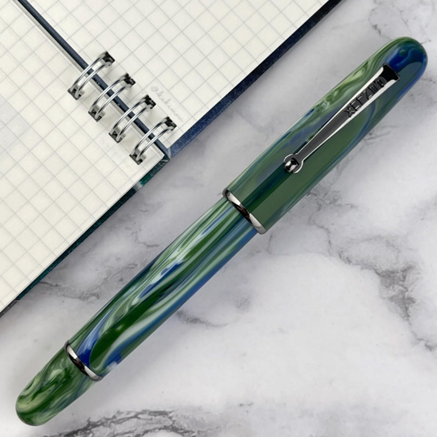 Penlux Elite Fountain Pen - Green Earth (Limited Edition) 6