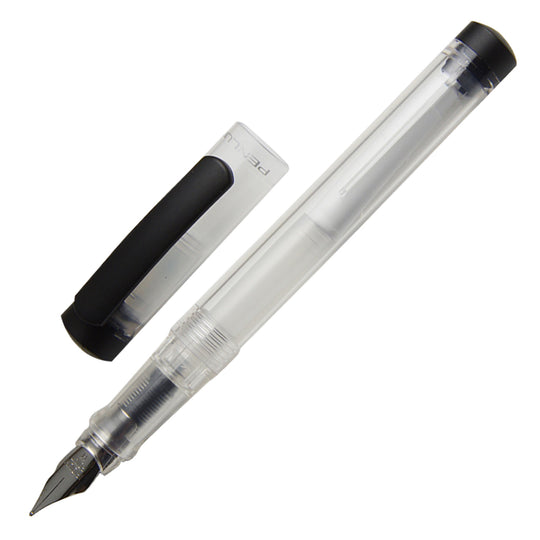 Penlux Junior Fountain Pen - Clear Black