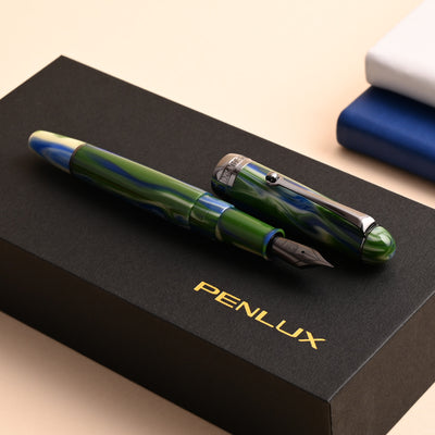 Penlux Masterpiece Delgado Fountain Pen - Green Earth (Limited Edition) 9