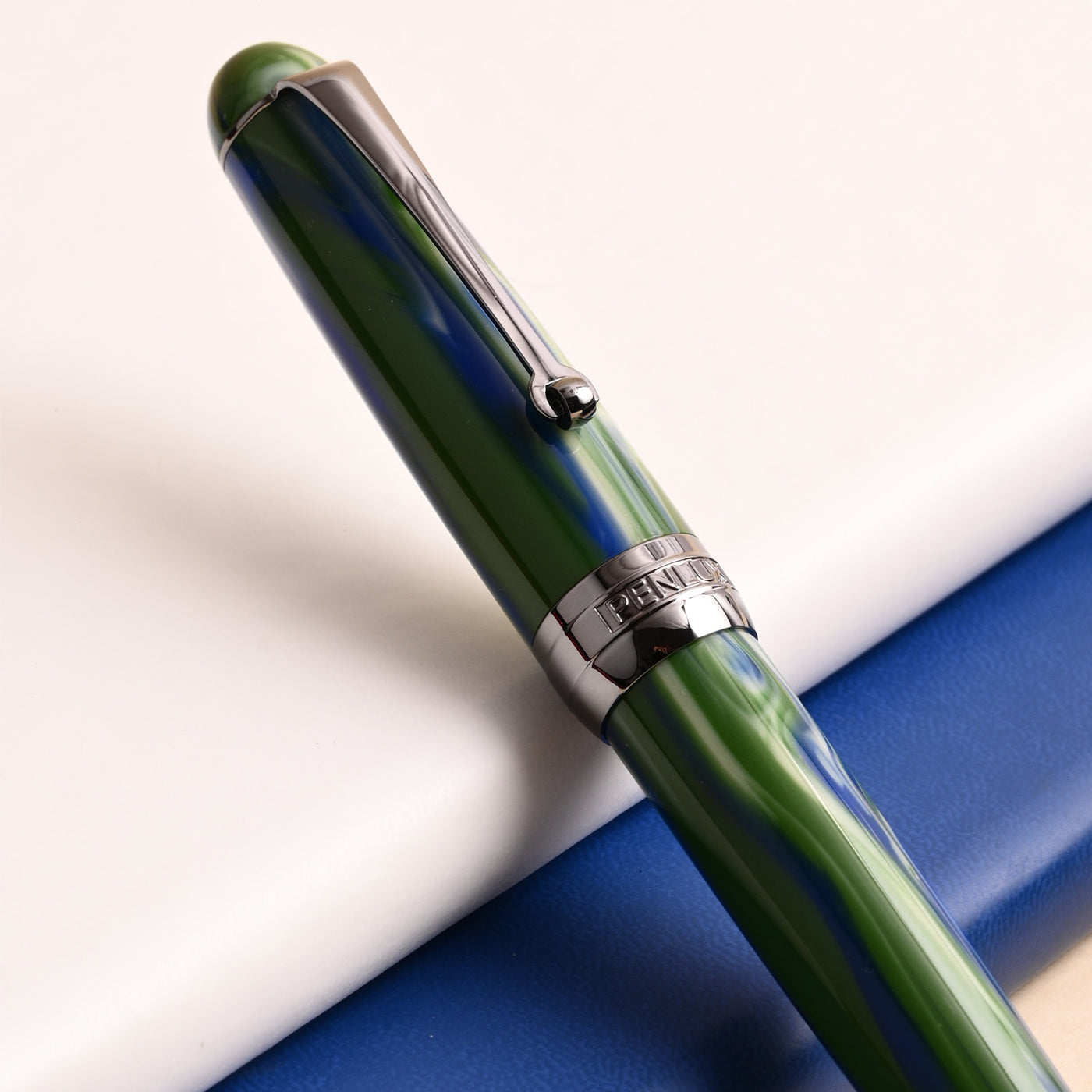 Penlux Masterpiece Delgado Fountain Pen - Green Earth (Limited Edition) 14