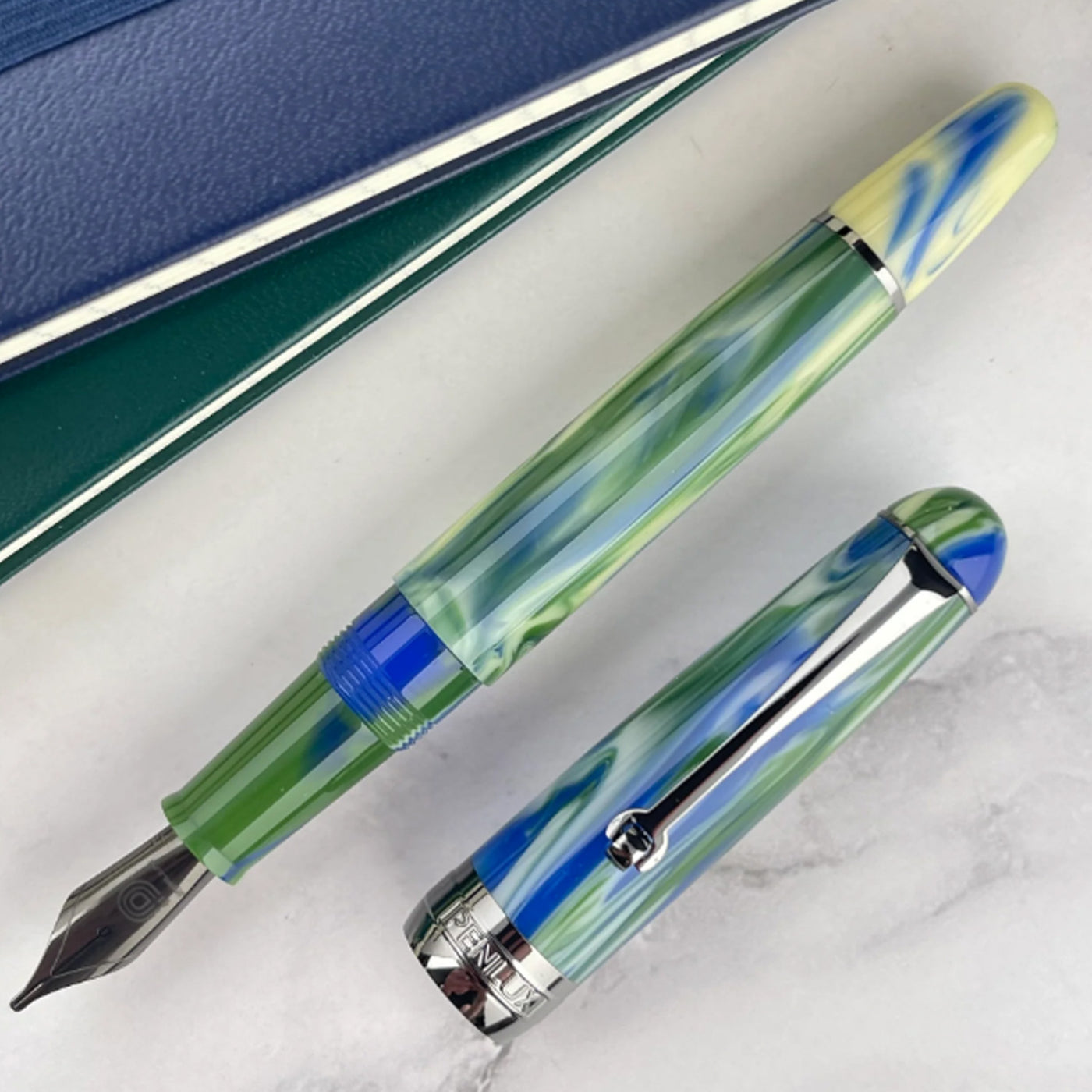 Penlux Masterpiece Delgado Fountain Pen - Green Earth (Limited Edition) 5