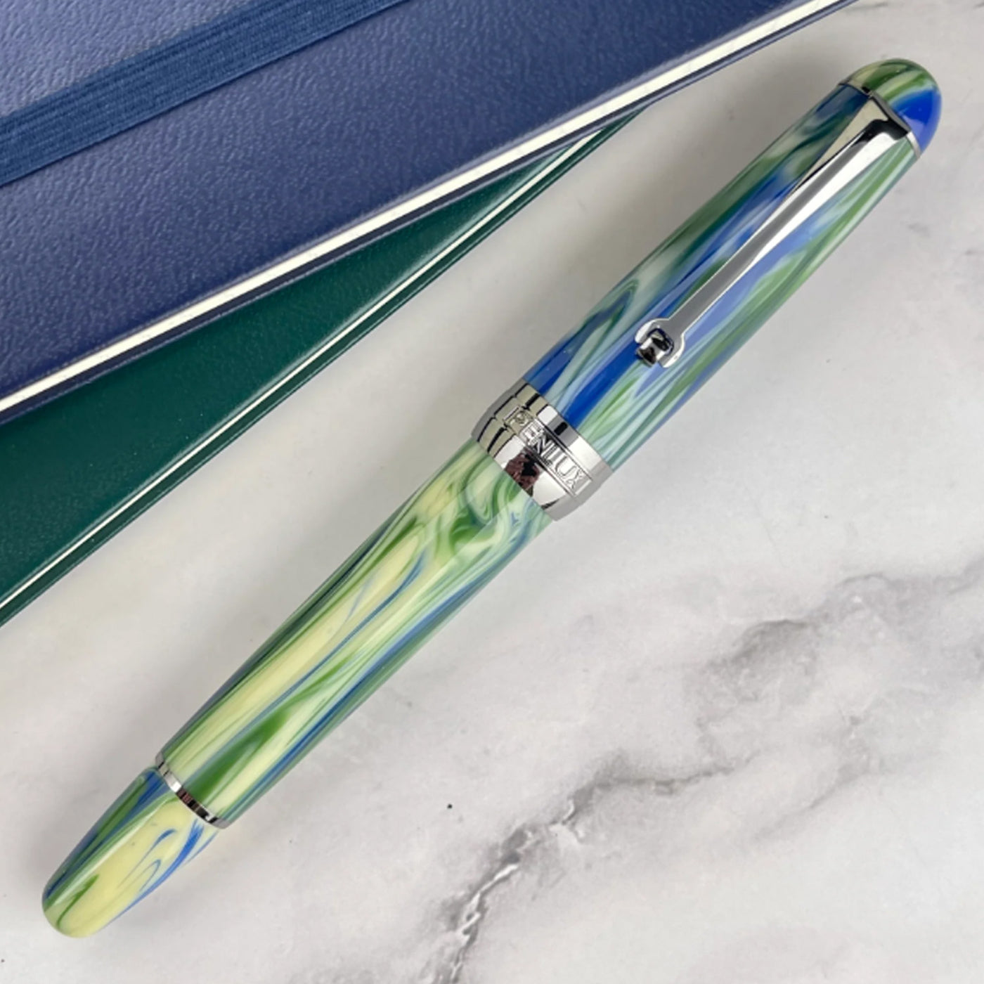 Penlux Masterpiece Delgado Fountain Pen - Green Earth (Limited Edition) 6