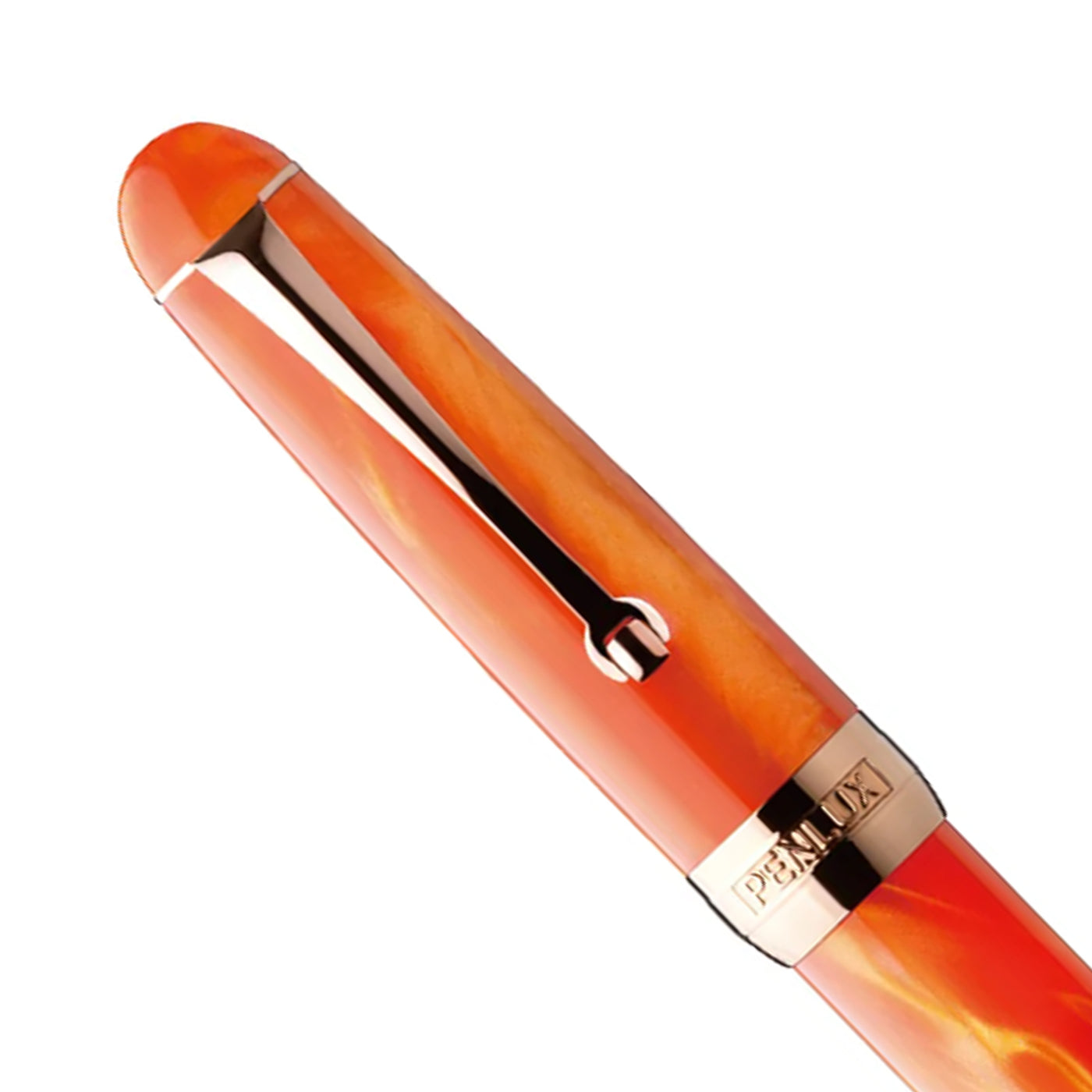 Penlux Masterpiece Delgado Fountain Pen - Tangerine RGT