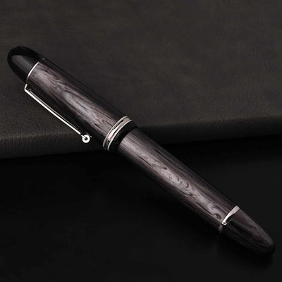 Penlux Masterpiece Grande 14K Fountain Pen - Black Wave 8