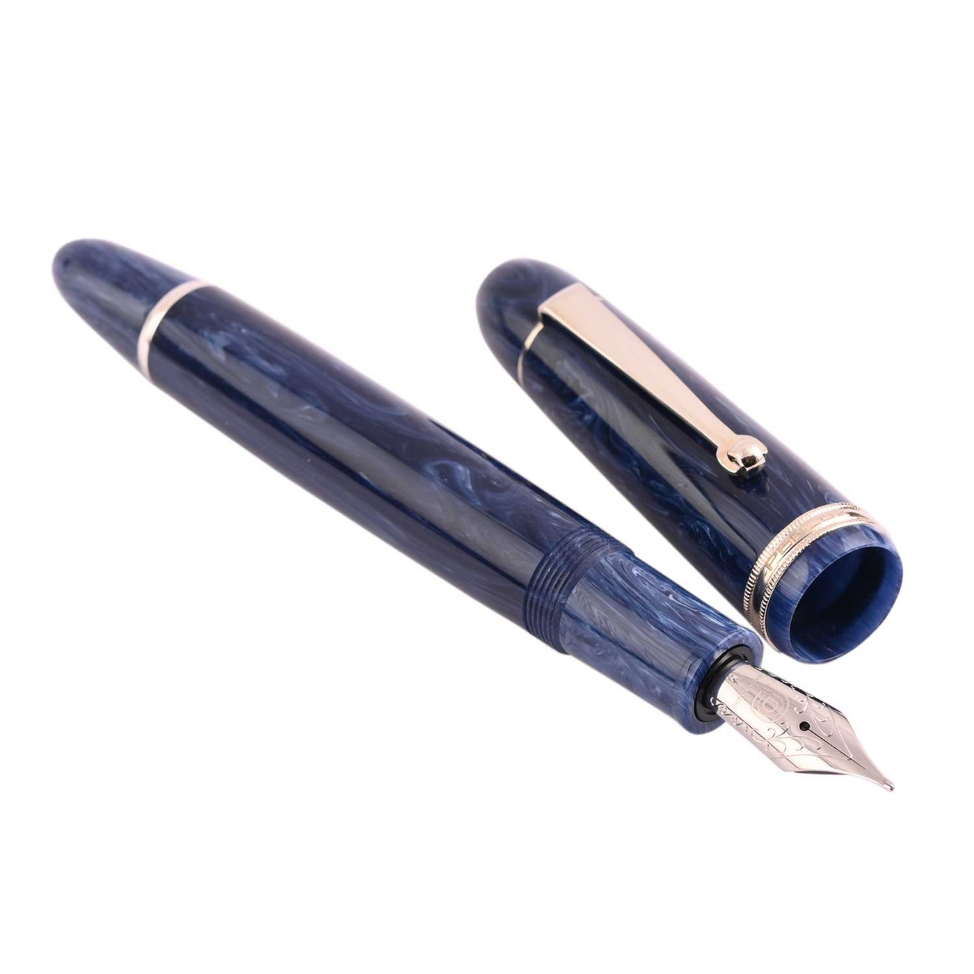 Penlux Masterpiece Grande Fountain Pen - Blue Wave 2