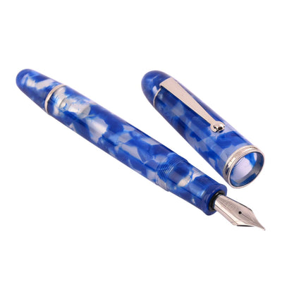 Penlux Masterpiece Grande Fountain Pen - Koi Blue & White 2