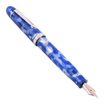 Penlux Masterpiece Grande Fountain Pen - Koi Blue & White 5