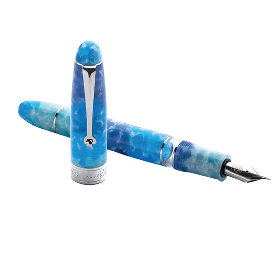 Penlux Masterpiece Grande Reserva Fountain Pen - Blue Tears CT