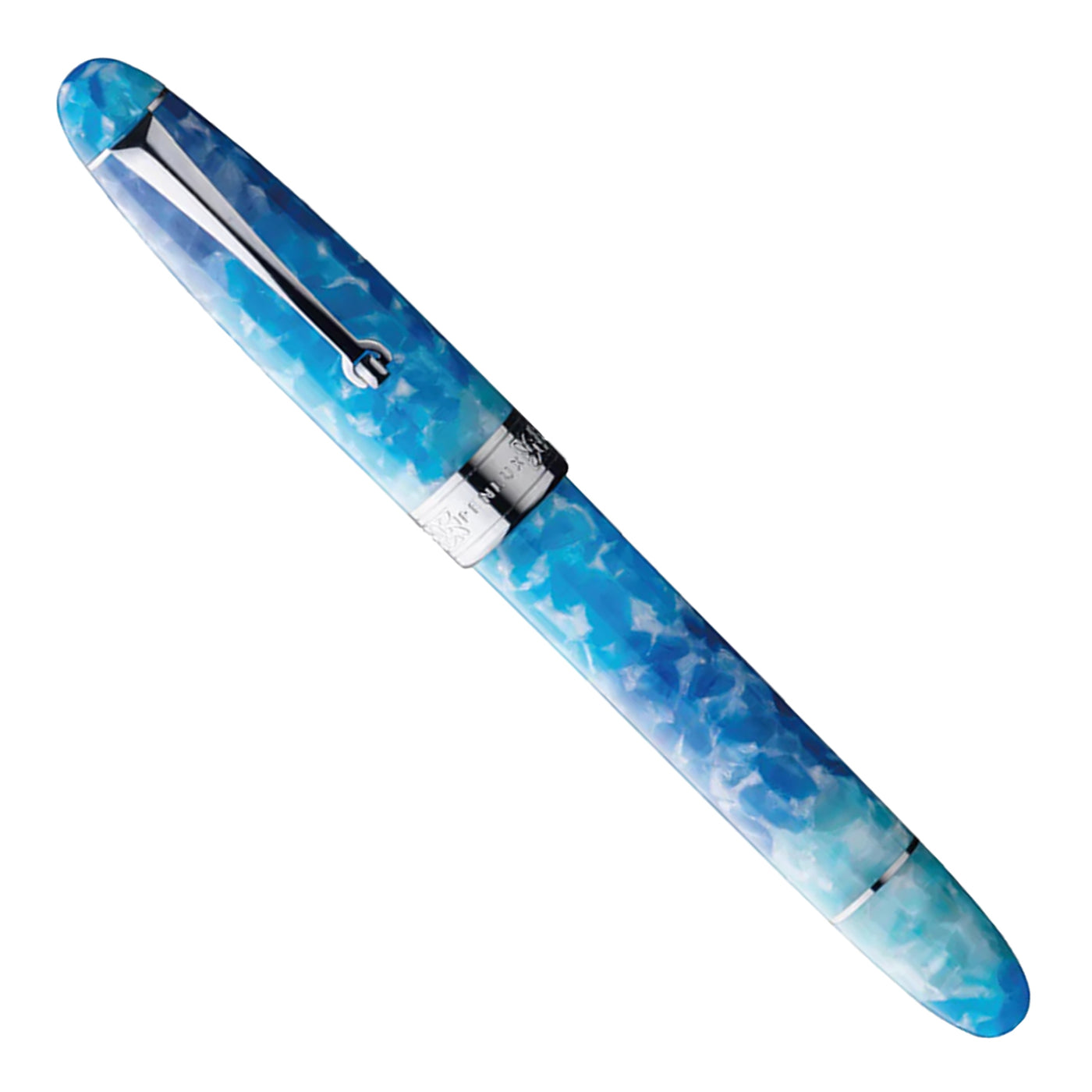 Penlux Masterpiece Grande Reserva Fountain Pen - Blue Tears CT