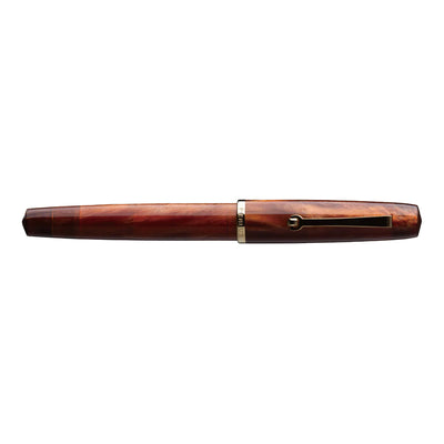 Penlux x Lennon ToolBar Concerto Fountain Pen with Ink Bottle - Amber GT