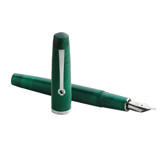 Penlux x Lennon ToolBar Concerto Fountain Pen with Ink Bottle - Malachite CT