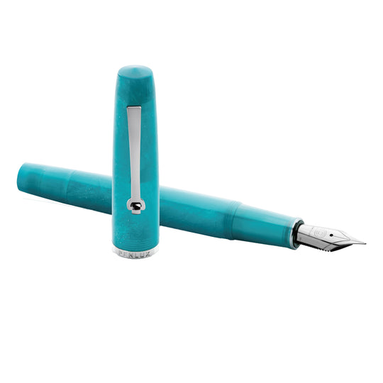 Penlux x Lennon ToolBar Concerto Fountain Pen with Ink Bottle - Turquoise CT