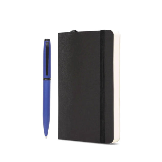 Pennline Atlas Combo Set, Matte blue - Ball Pen + A6 Note Book