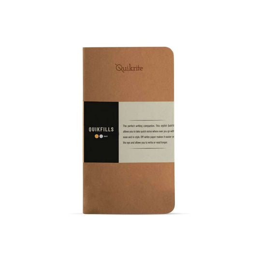 Pennline Quikfill Notebook Refill For Quikrite, Brown - Set Of 2
